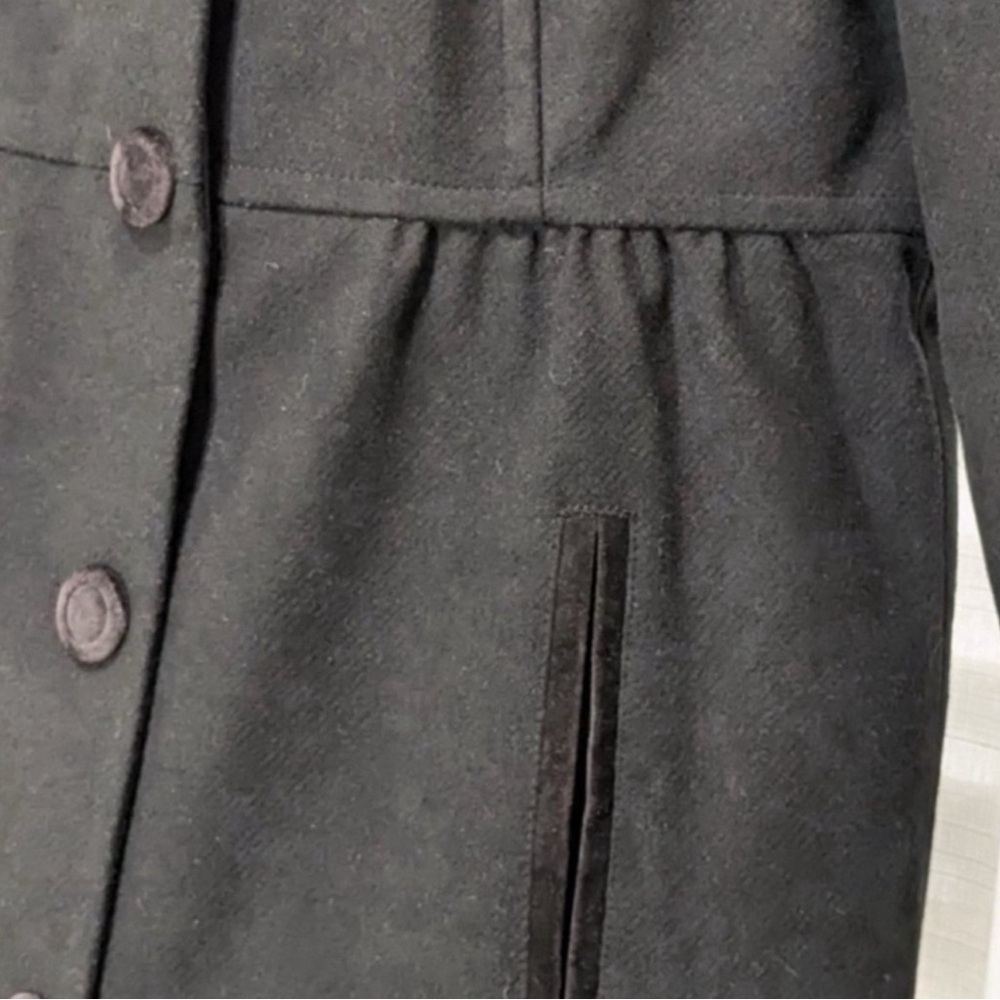 Tommy Hilfiger Black Wool Peacoat Large - Picture 3 of 9